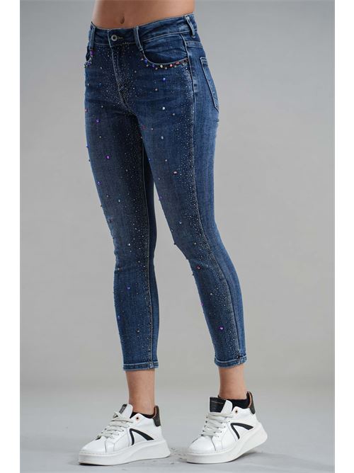 Jeans con microstrass elmas phil | 011115DENIM
